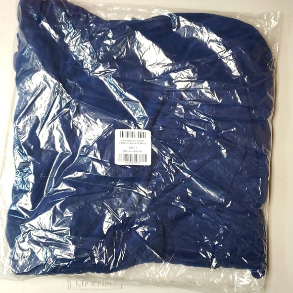 ❤️NWT VINTAGE TORRID ROMPER SWIM COVER -  SLEEVELESS TERRY POCKETS - SHORTS PLUS - Picture 4 of 14